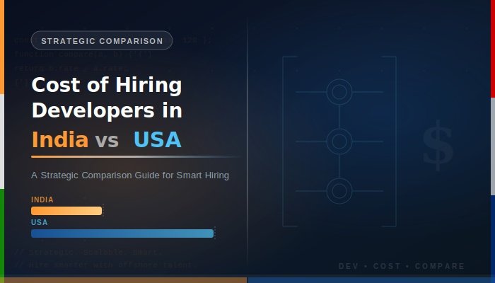 Cost of Hiring Developers in India vs USA
