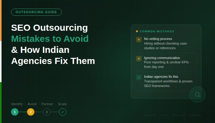 SEO Outsourcing Mistakes to Avoid and How Indian Agencies Fix Them