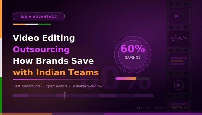 Video Editing Outsourcing How Brands Save 60% with Indian Teams